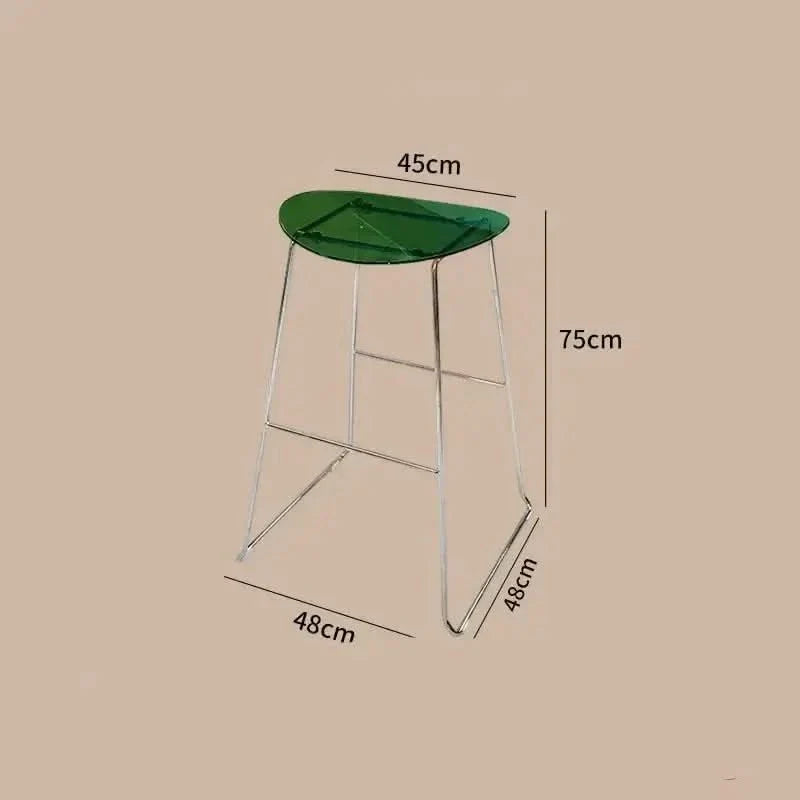 ClearView Acrylic Bar Stool – Transparent Minimalism for Modern Spaces