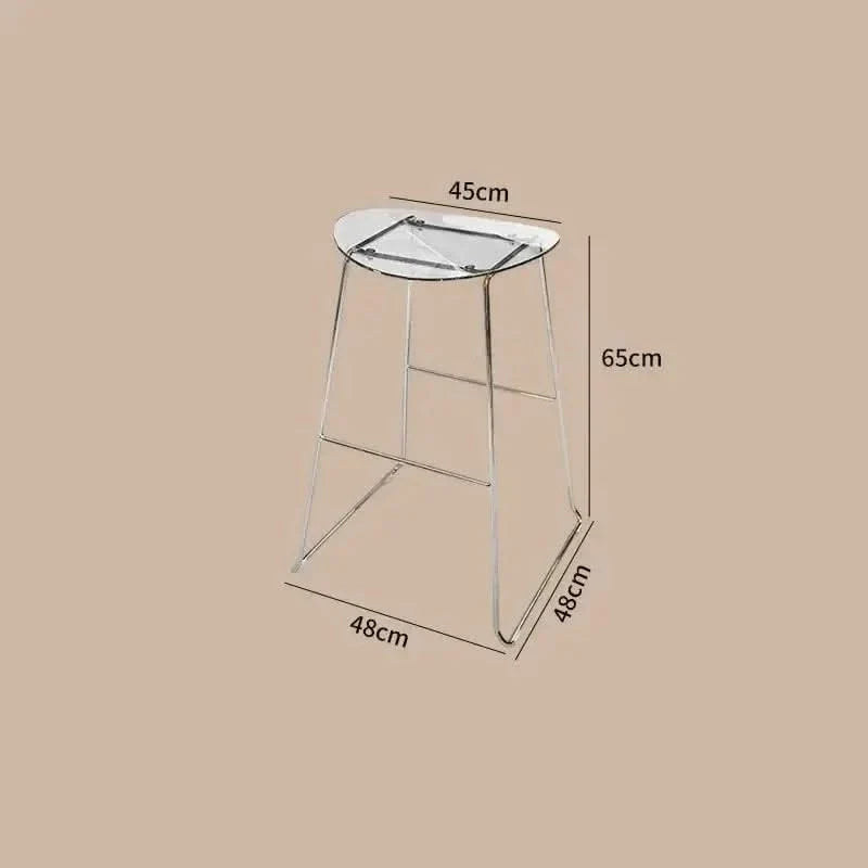 ClearView Acrylic Bar Stool – Transparent Minimalism for Modern Spaces