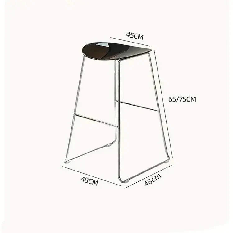 ClearView Acrylic Bar Stool – Transparent Minimalism for Modern Spaces