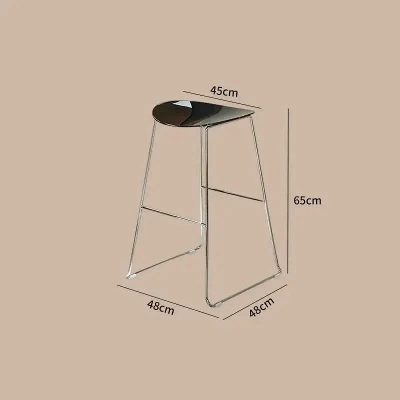 ClearView Acrylic Bar Stool – Transparent Minimalism for Modern Spaces