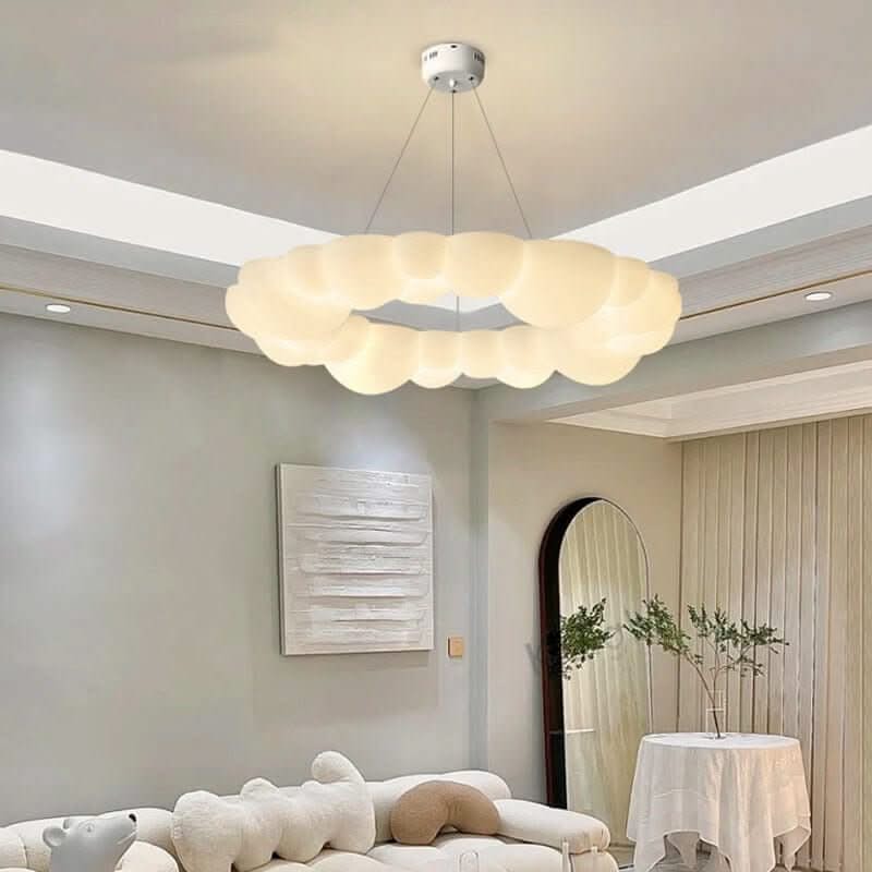 Cloud Chandelier – Whimsical LED in 3 Sizes, 3 Colours, Remote Control