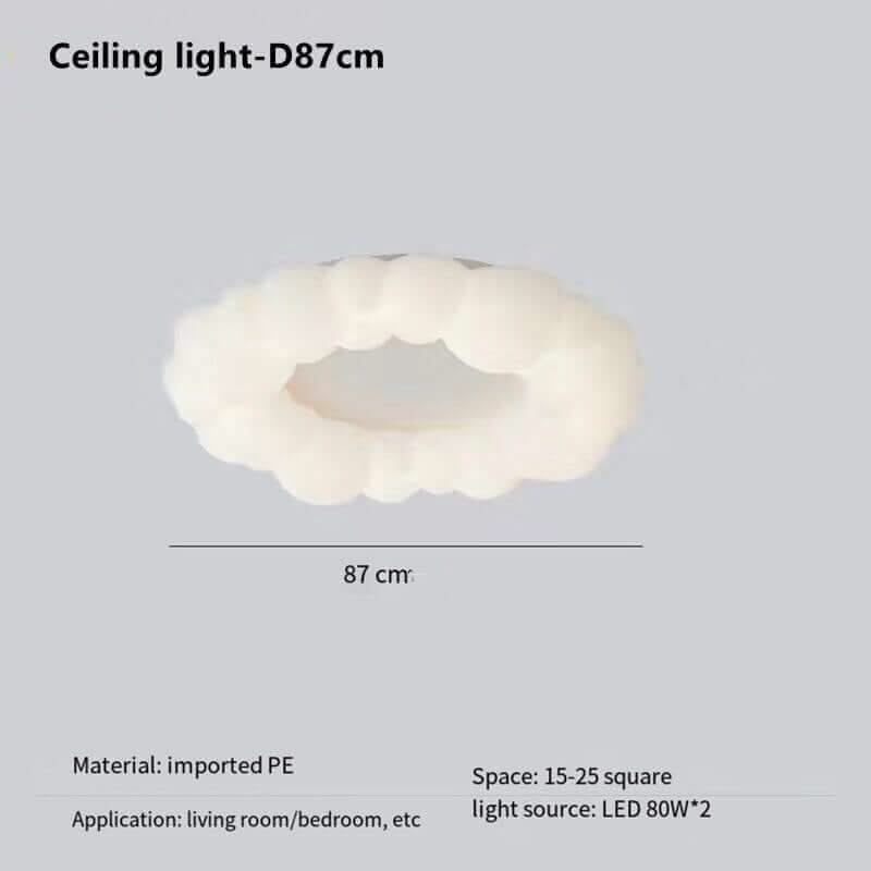 Cloud Chandelier – Whimsical LED in 3 Sizes, 3 Colours, Remote Control