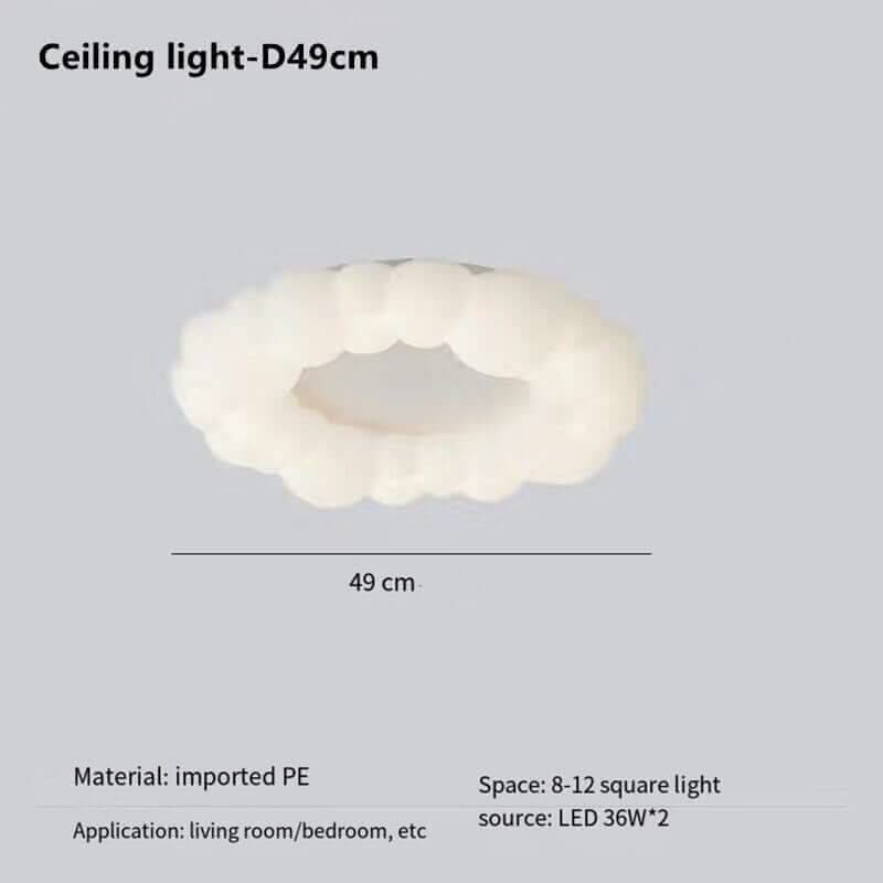 Cloud Chandelier – Whimsical LED in 3 Sizes, 3 Colours, Remote Control