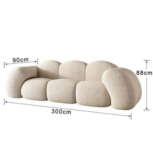 Cloud-Shaped Designer Sofa – 200 & 300cm, Ultra-Plush, Modern Luxury Seating
