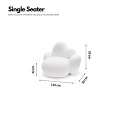 Cloud Sofa Set – Multi-Size, Deep Cushioning, Premium Fabric, Modern Lounge