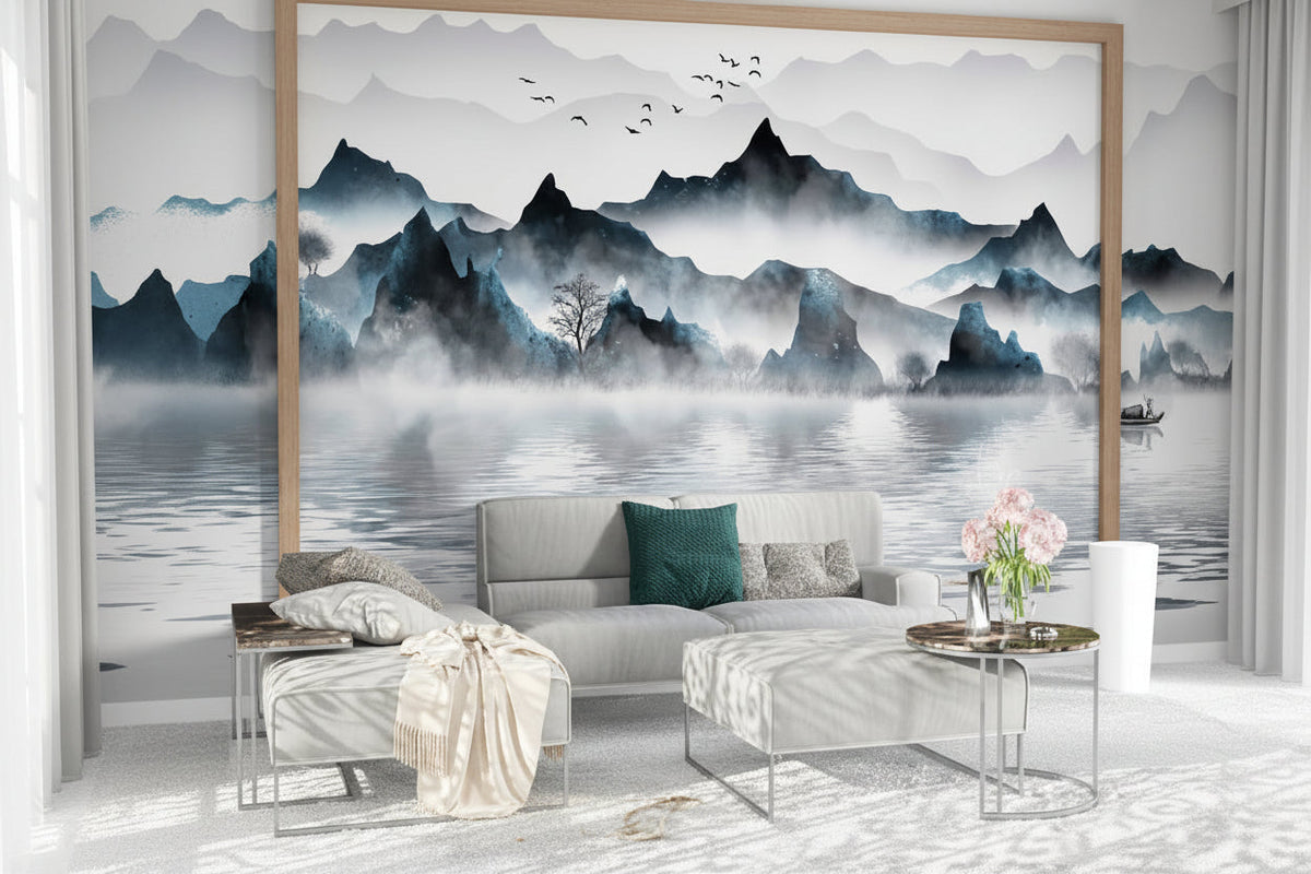 Cloudy Morning Wallpaper Mural