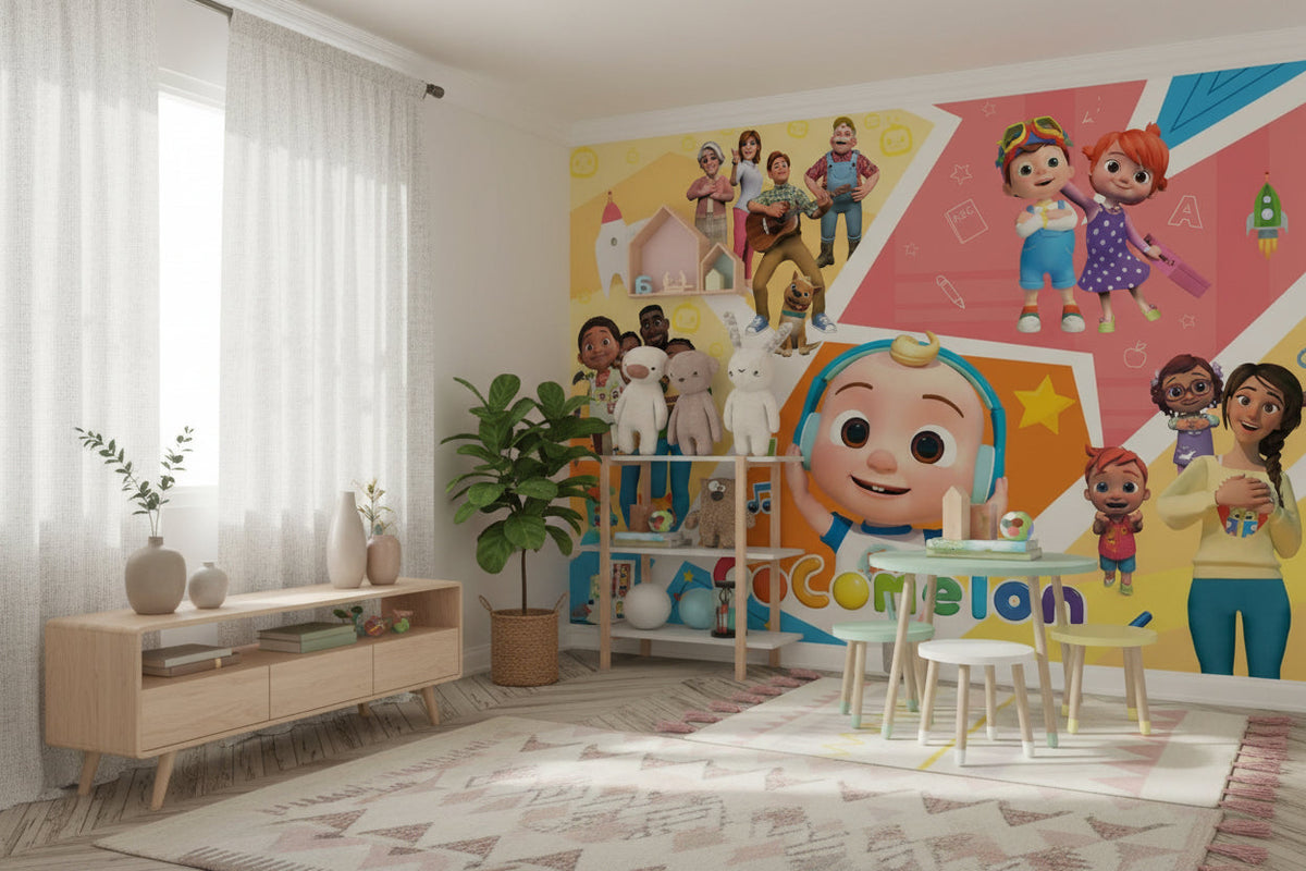 Cocomelon Wallpaper Murals: Kids Room Wall Decor