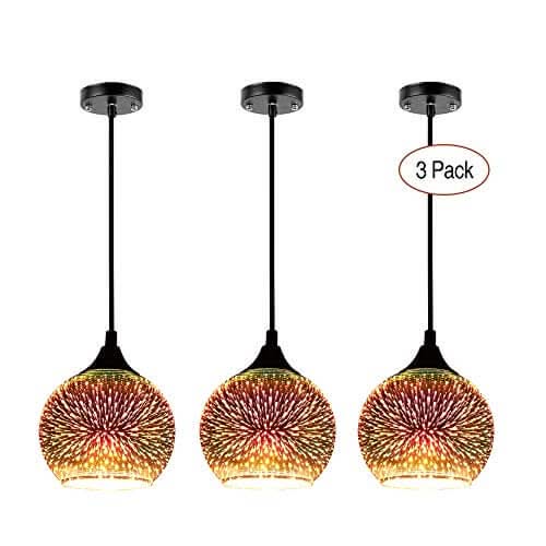Colourful Fireworks Starry Sky Glass Chandelier – Art Deco Pendant Light