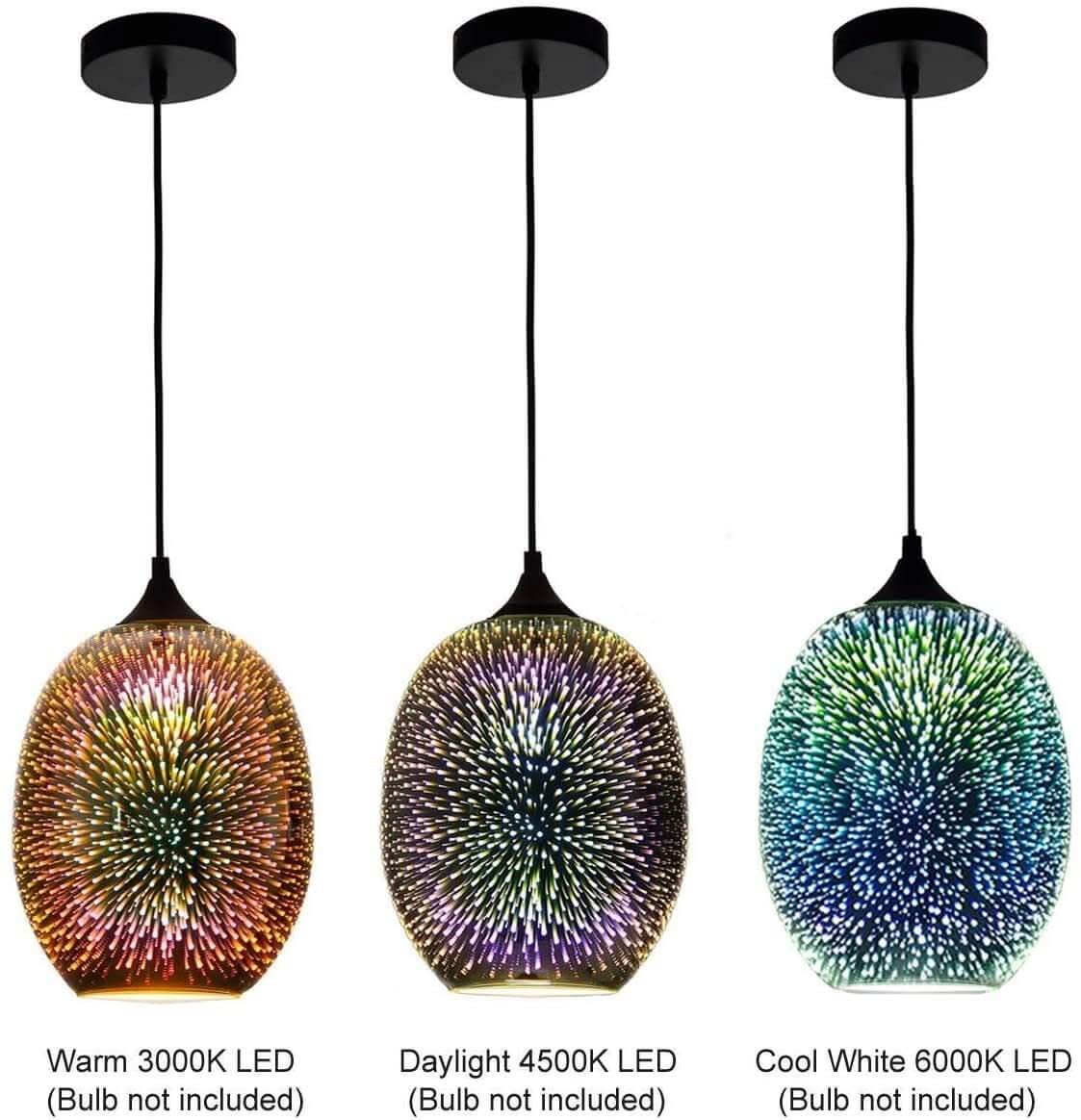 Colourful Fireworks Starry Sky Glass Chandelier – Art Deco Pendant Light
