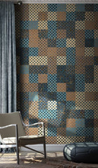 Colourful Geometric Squares Wallpaper Mural