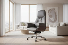 Comfortable Adjustable Executive Leather Office Chair – Modern Swivel Ergonomic Design