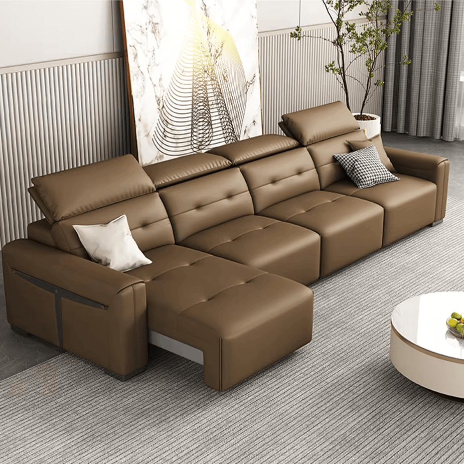 Convertible Sofa Bed – Multifunctional Leather Sofa Set, 2-in-1 Design