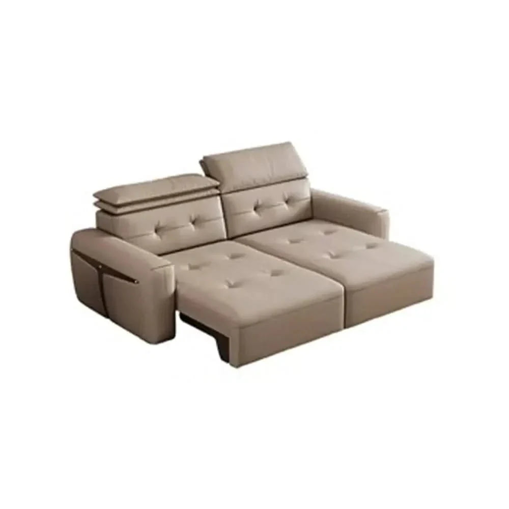 Convertible Sofa Bed – Multifunctional Leather Sofa Set, 2-in-1 Design