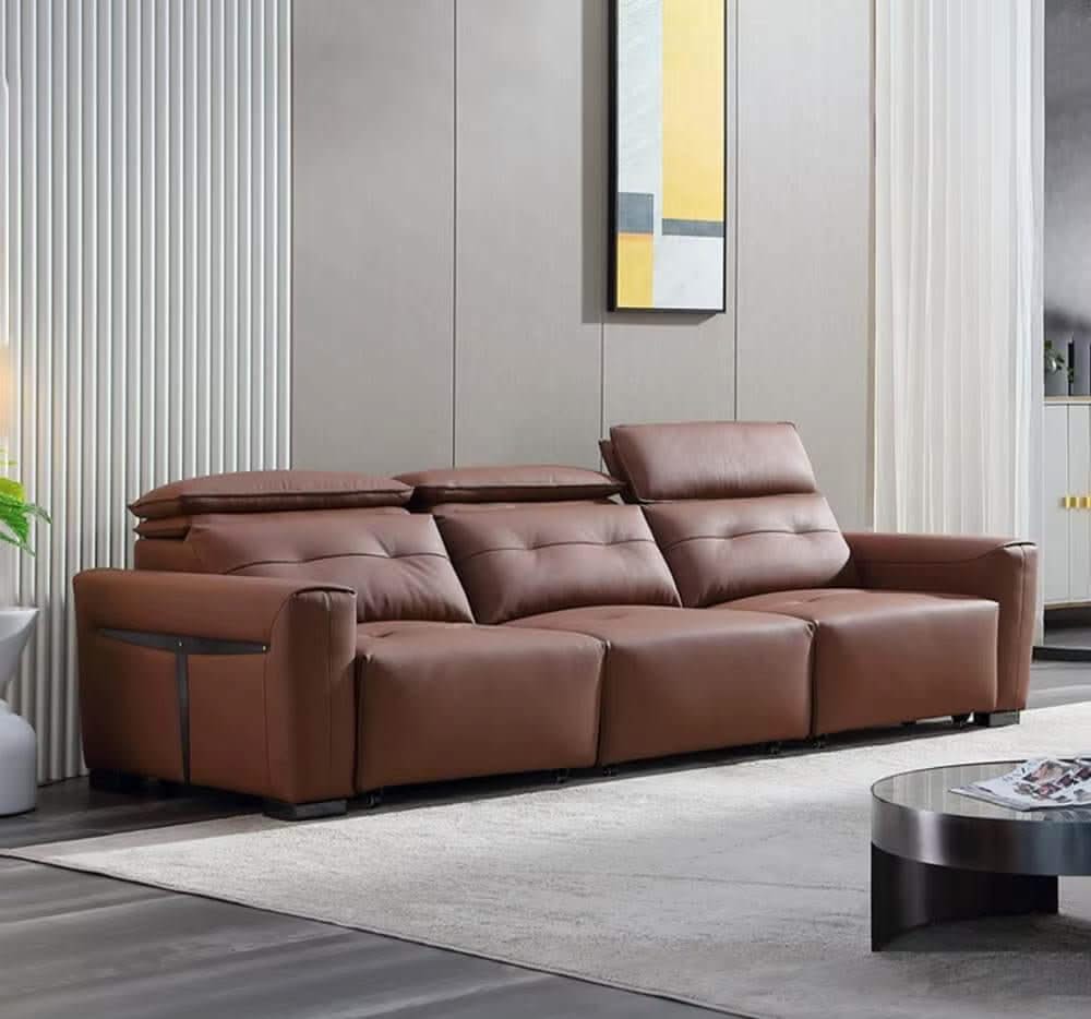 Convertible Sofa Bed – Multifunctional Leather Sofa Set, 2-in-1 Design