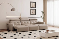 Convertible Sofa Bed – Multifunctional Leather Sofa Set, 2-in-1 Design