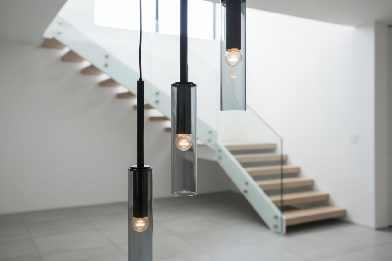 Copper Crystal Hollow Spiral Staircase Chandelier – Luxury Modern LED, 1 to 12 Heads