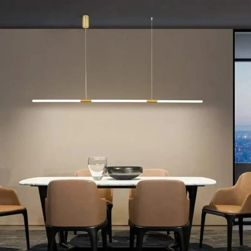 Copper Plating LED Acrylic Kitchen Island Light – 104cm & 147cm