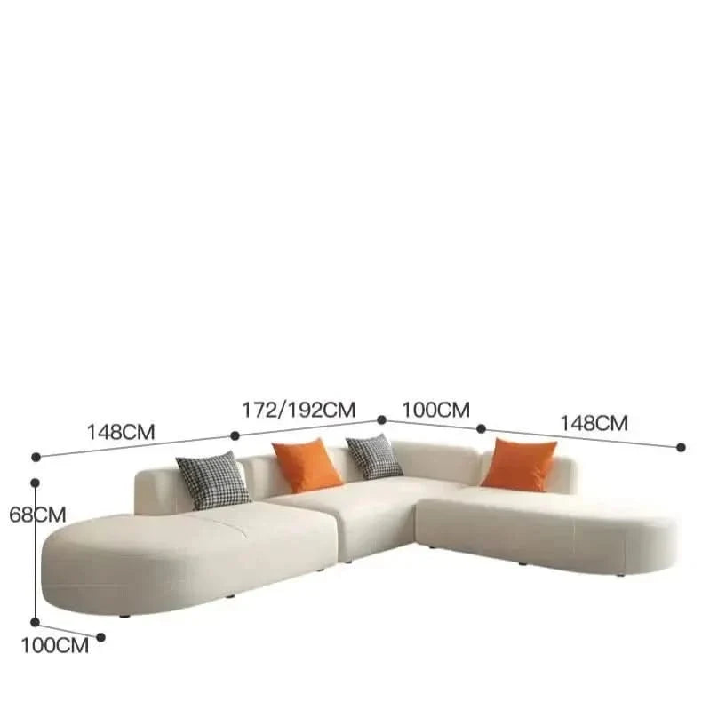 Corner Sectional Lazy Floor Sofa
