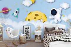Cosmic Adventure 3D Astronaut Universe Wallpaper