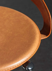 Counter Ergonomic Swivel Bar Chair for Kitchen Island – Brown, Black, Red, White & Mud