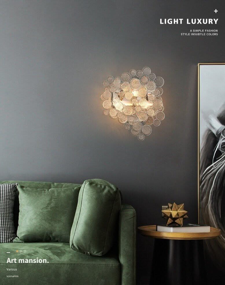 Crystal Glass Chandelier – Luxury Ceiling Light in 6 Sizes