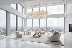 Crystal Glass Chandelier – Luxury Ceiling Light in 6 Sizes