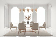Crystal Loops Hanging Light – Gold Iron, LED, Adjustable Height, CCC & CE Certified