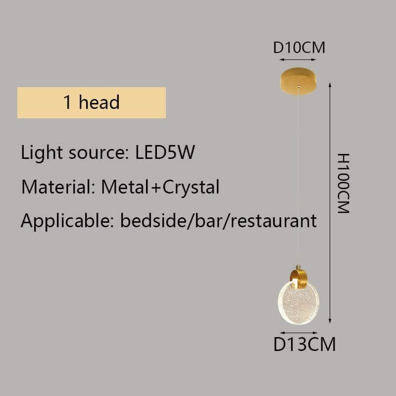 Crystal Rings Staircase Chandelier – Gold or Silver, 1 to 30 Heads, 3 Colour Modes