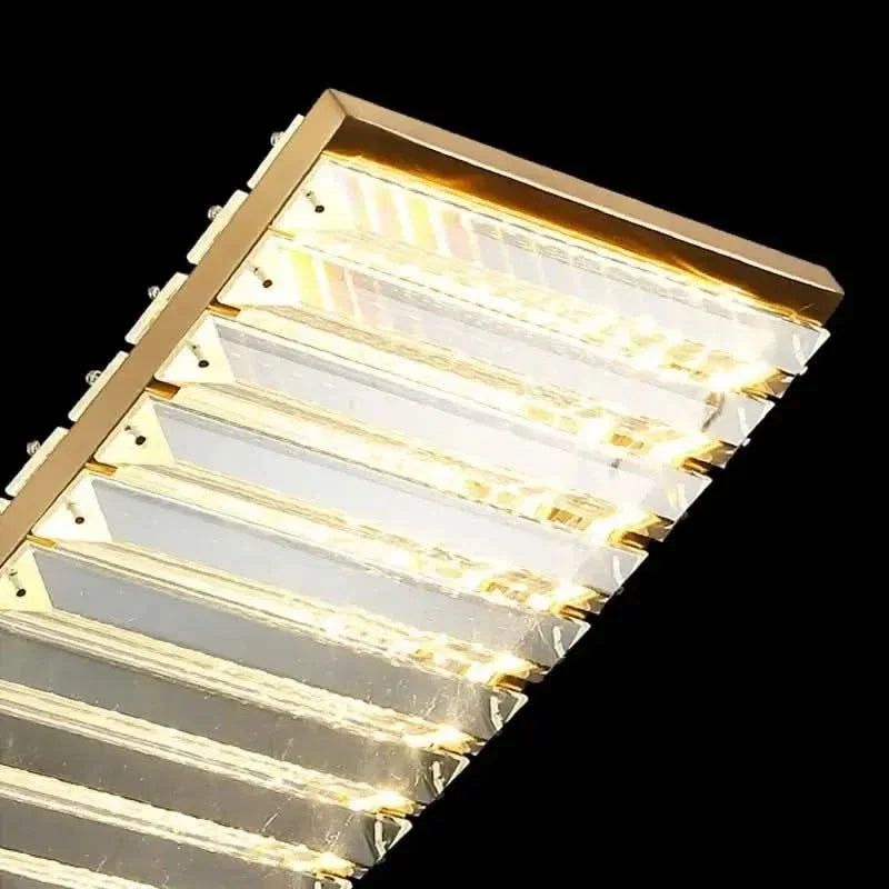 Crystal Slope Pendant Kitchen Island Light – 90cm & 120cm, Dimmable