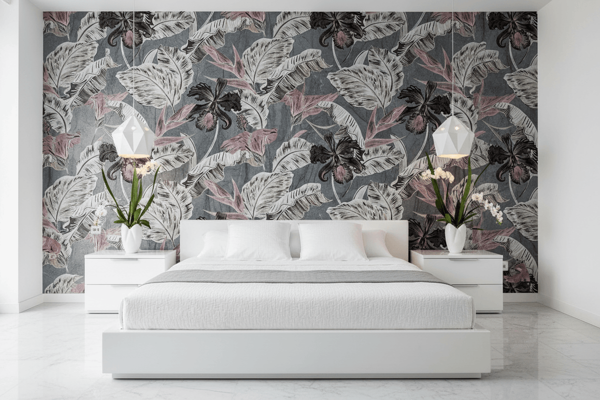 Dark Floral Bliss Wallpaper Mural