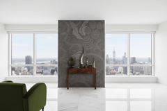 Dark Gray Scones Shadow Wallpaper Mural