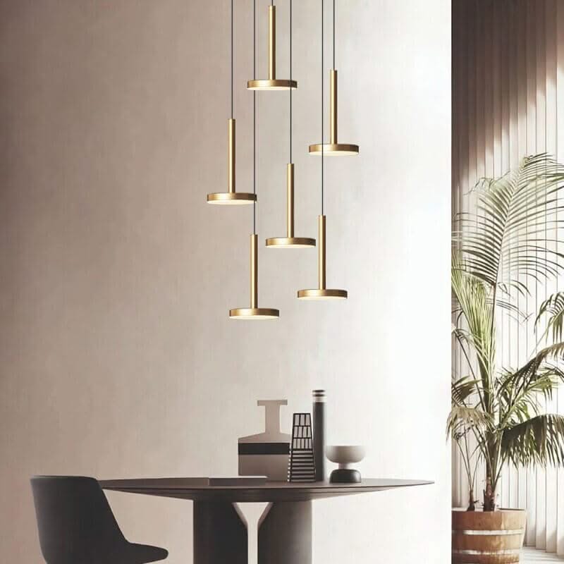 Designer Arc Luxury Staircase Chandelier – Gold or Black, 2 to 22 Lights, LED Pendant
