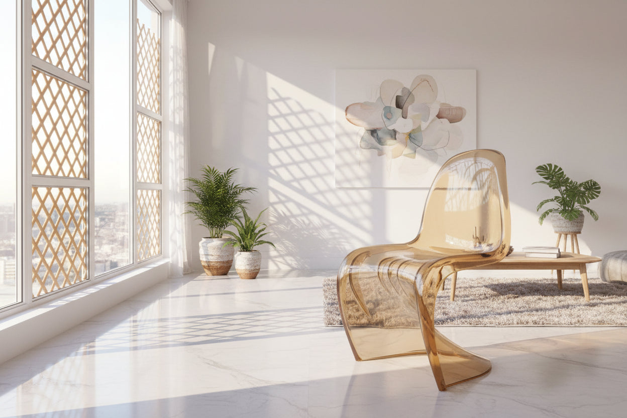 Designer Curve Chair – 8 Colours, 85cm Height, Dining, Accent & Office Use