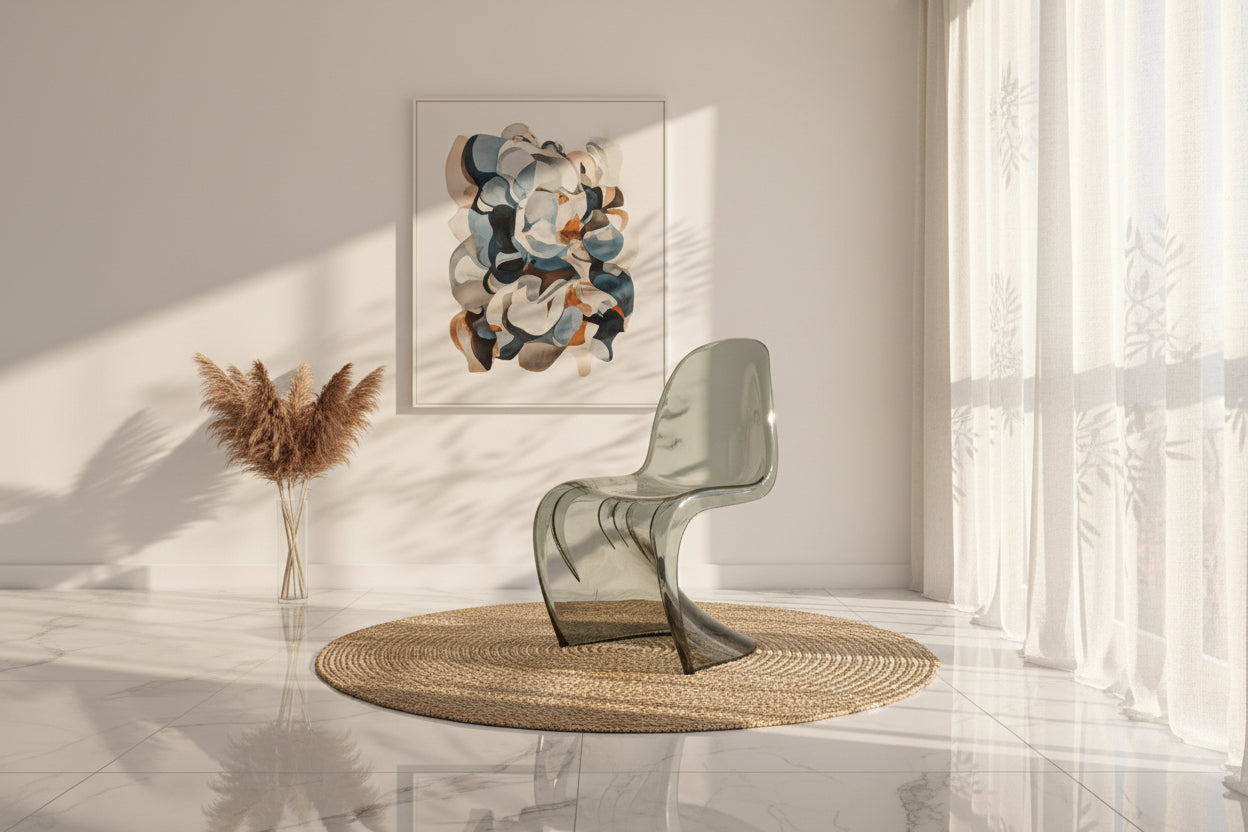 Designer Curve Chair – 8 Colours, 85cm Height, Dining, Accent & Office Use