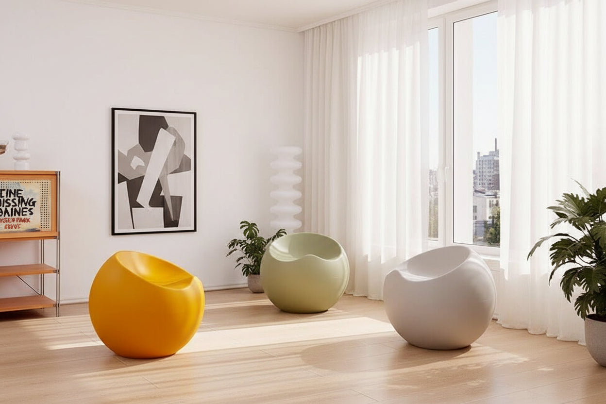 Designer Cup Chair – 10 Colour Options, Ergonomic, Indoor & Outdoor