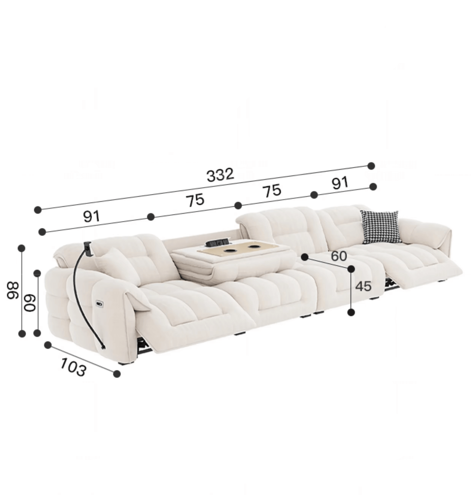 Designer Divano Fancy Electric Sofa Set