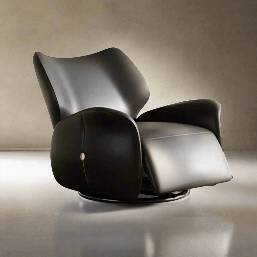 Designer Leather Recliner Chair – Genuine Leather, Ergonomic Comfort and Smooth Recline