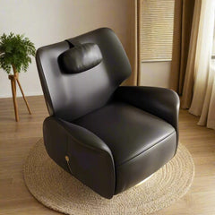Designer Leather Recliner Chair – Genuine Leather, Ergonomic Comfort and Smooth Recline