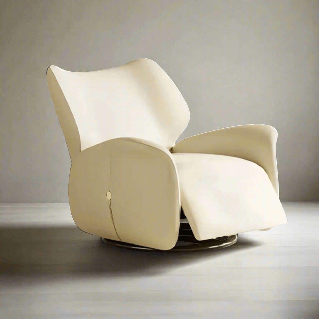Designer Leather Recliner Chair – Genuine Leather, Ergonomic Comfort and Smooth Recline