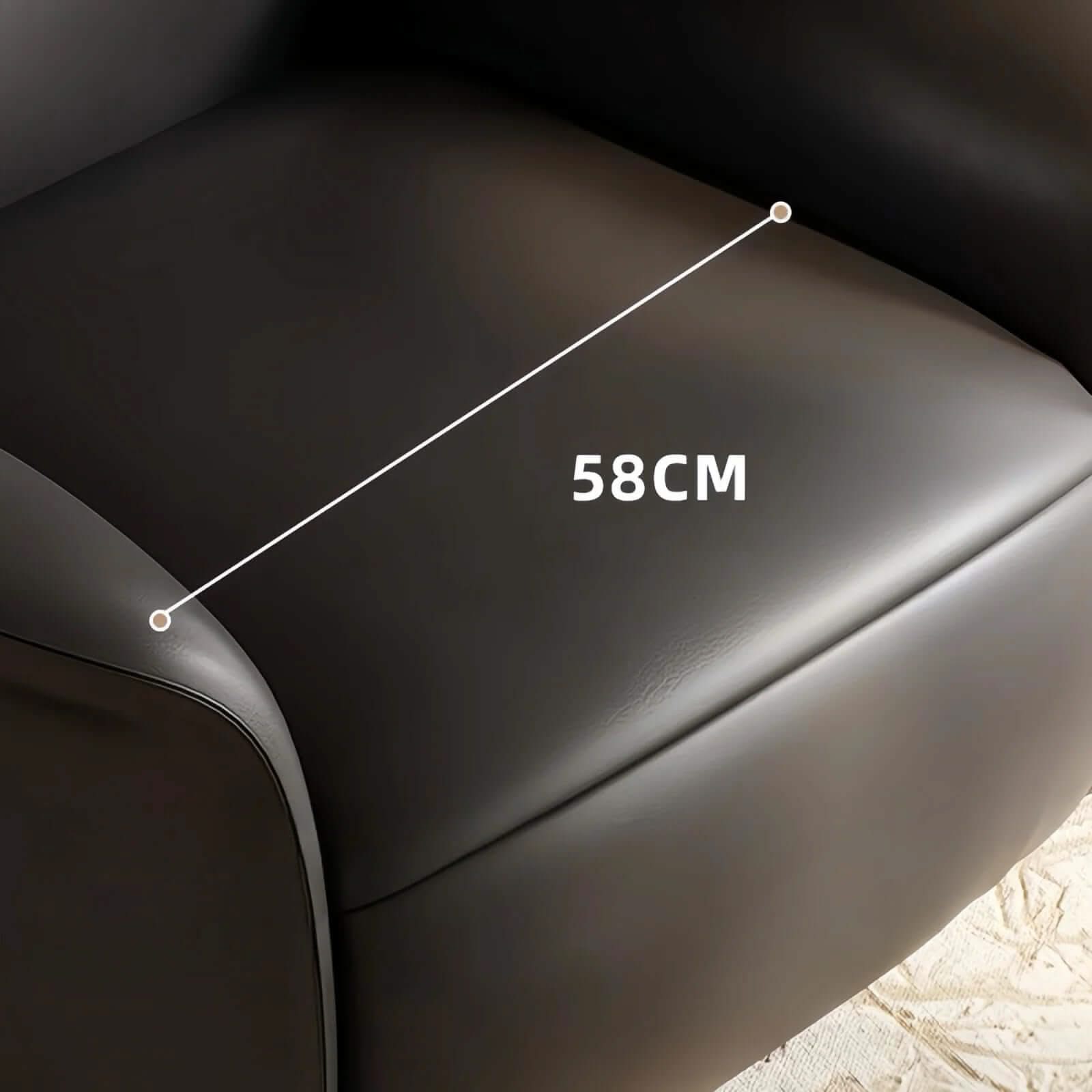 Designer Leather Recliner Chair – Genuine Leather, Ergonomic Comfort and Smooth Recline