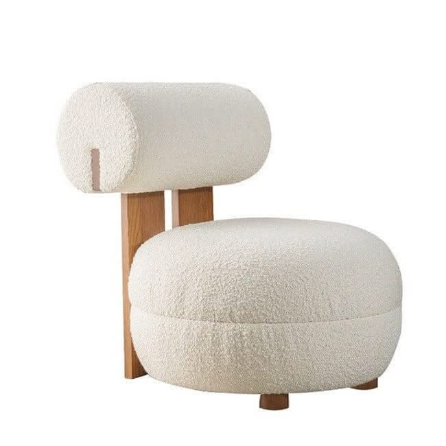 Designer Lounge Chair with Back Support Pillow – 4 Style Options, Lumbar Support