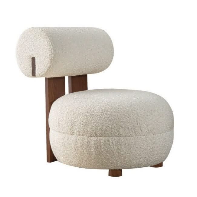 Designer Lounge Chair with Back Support Pillow – 4 Style Options, Lumbar Support