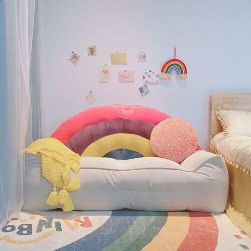 Designer Rainbow Bean Bag Recliner Chair Sofa | Bean Bag Sofa Bed