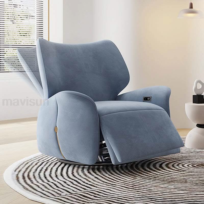 Designer Recliner Chair – Swivel, Rock & Recline, 5 Colours, 98cm Height