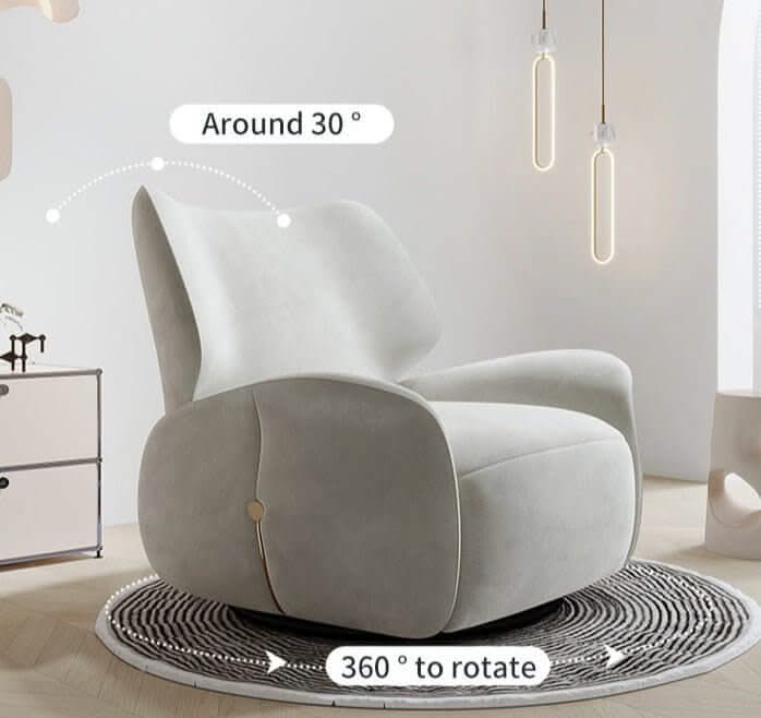 Designer Recliner Chair – Swivel, Rock & Recline, 5 Colours, 98cm Height