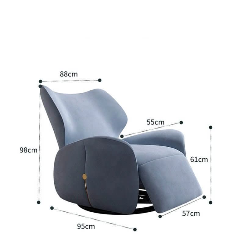 Designer Recliner Chair – Swivel, Rock & Recline, 5 Colours, 98cm Height