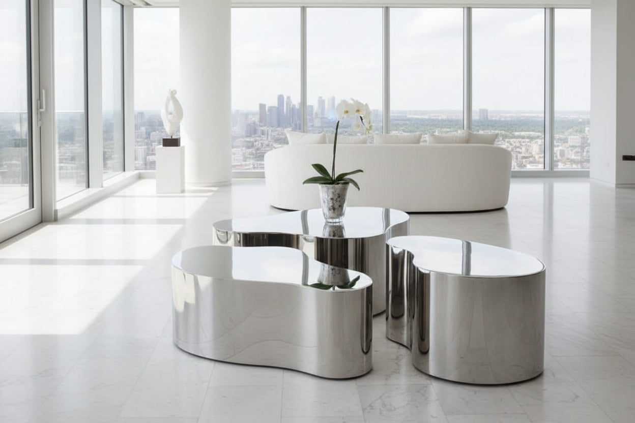 Designer Tea Table – 3 Sizes, Elegant Coffee Table for Living Rooms