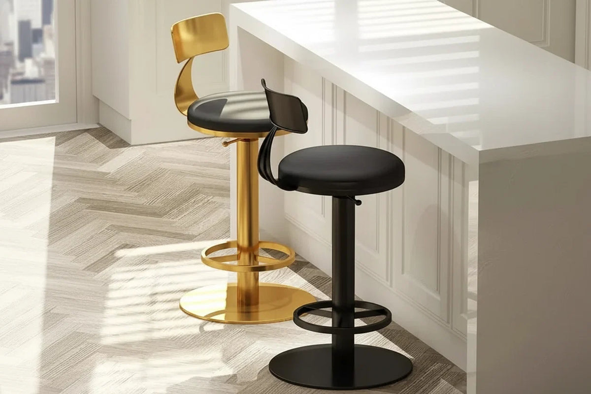 Designer Throne Gold Counter Chair Bar Stool