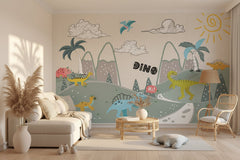 Dino Jungle - Kids Nursery Wallpaper Mural