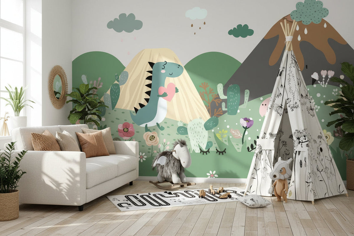 DinoLand Adventure Dinosaur Wallpaper Mural